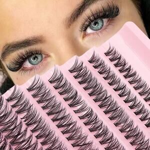 280pcs Mixed Length C Curl 40D Reusable Cluster Lashes DIY Faux Mink Eyelash Ext